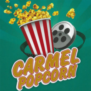 Carmel Popcorn Product Label (no-name-no-branding)